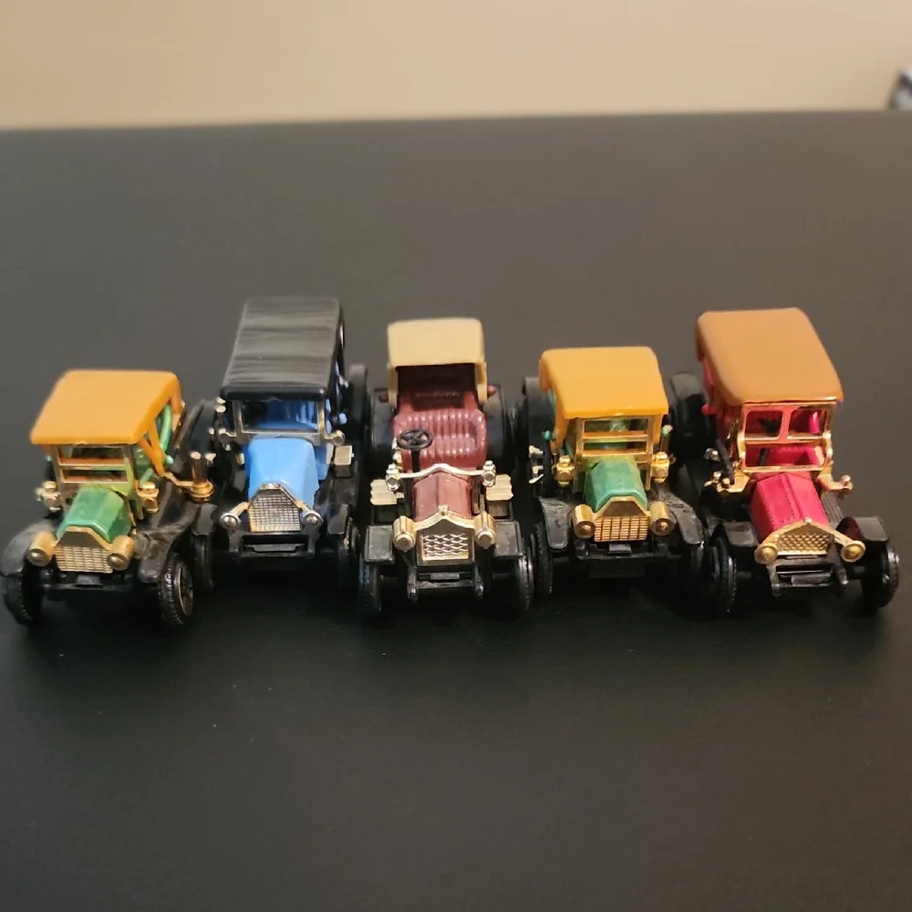 Vintage Style Toy Cars Set Of 5